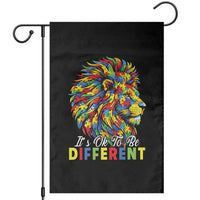 Colorful Autism Acceptance Lion Garden Flag It Is Ok To Be Different Courageous Neurodiversity Support