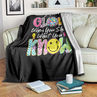 Motivational Test Day Glow Throw Blanket Today You Will Glow When You Show What You Know