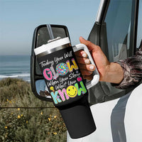 Motivational Test Day Glow Tumbler With Handle Today You Will Glow When You Show What You Know
