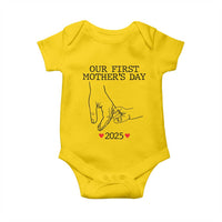 New Mom Est. 2025 Baby Onesie First Mother’s Day Matching Gift Light