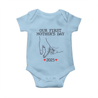 New Mom Est. 2025 Baby Onesie First Mother’s Day Matching Gift Light