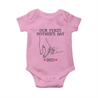 New Mom Est. 2025 Baby Onesie First Mother’s Day Matching Gift Light