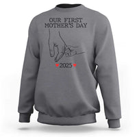 New Mom Est. 2025 Sweatshirt First Mother’s Day Matching Gift Light