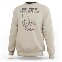 New Mom Est. 2025 Sweatshirt First Mother’s Day Matching Gift Light