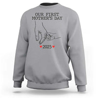 New Mom Est. 2025 Sweatshirt First Mother’s Day Matching Gift Light