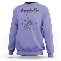 New Mom Est. 2025 Sweatshirt First Mother’s Day Matching Gift Light