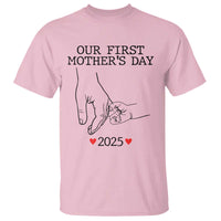 New Mom Est. 2025 T Shirt First Mother’s Day Matching Gift Light