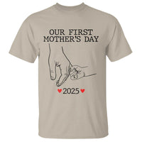 New Mom Est. 2025 T Shirt First Mother’s Day Matching Gift Light