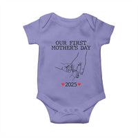 New Mom of Twins Est. 2025 Baby Onesie First Mother’s Day Matching Gift Light