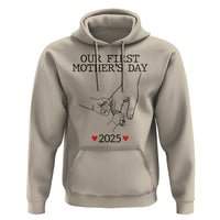 New Mom of Twins Est. 2025 Hoodie First Mother’s Day Matching Gift Light