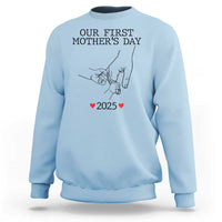 New Mom of Twins Est. 2025 Sweatshirt First Mother’s Day Matching Gift Light