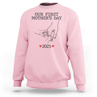 New Mom of Twins Est. 2025 Sweatshirt First Mother’s Day Matching Gift Light