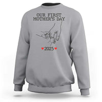 New Mom of Twins Est. 2025 Sweatshirt First Mother’s Day Matching Gift Light