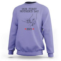 New Mom of Twins Est. 2025 Sweatshirt First Mother’s Day Matching Gift Light