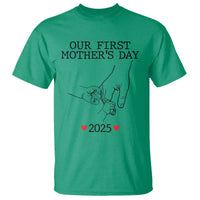 New Mom of Twins Est. 2025 T Shirt First Mother’s Day Matching Gift Light