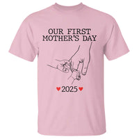 New Mom of Twins Est. 2025 T Shirt First Mother’s Day Matching Gift Light