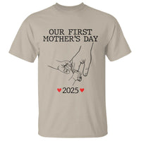New Mom of Twins Est. 2025 T Shirt First Mother’s Day Matching Gift Light