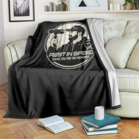 Rest In Speed Thank You For The Memories Throw Blanket Automotive Media Legend Memorial Tribute