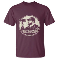 Rest In Speed Thank You For The Memories T Shirt Automotive Media Legend Memorial Tribute