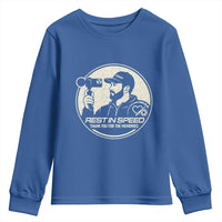 Rest In Speed Thank You For The Memories Youth Sweatshirt Automotive Media Legend Memorial Tribute