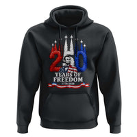 250 Years of Freedom Abraham Lincoln Patriotic Hoodie US Fighter Jets Red White and Blue 1776 to 2026 Semiquincentennial