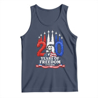 250 Years of Freedom Abraham Lincoln Patriotic Tank Top US Fighter Jets Red White and Blue 1776 to 2026 Semiquincentennial