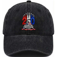 250 Years of Freedom Abraham Lincoln Patriotic Washed Cotton Baseball Cap US Fighter Jets Red White and Blue 1776 to 2026 Semiquincentennial