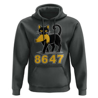 8647 Black Cat Golden Hair Prey Hoodie Funny Coded Political Satire