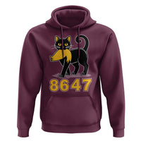 8647 Black Cat Golden Hair Prey Hoodie Funny Coded Political Satire
