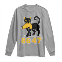 8647 Black Cat Golden Hair Prey Long Sleeve Shirt Funny Coded Political Satire