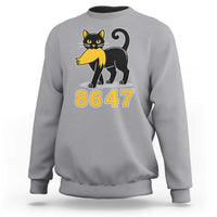 8647 Black Cat Golden Hair Prey Sweatshirt Funny Coded Political Satire