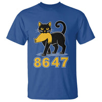 8647 Black Cat Golden Hair Prey T Shirt Funny Coded Political Satire