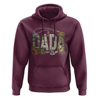Best Fishing Dada Retro Vintage Outdoorsman Hoodie Bass Angler Dad Fisherman Fathers Day Gift for Men