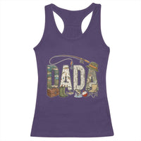Best Fishing Dada Retro Vintage Outdoorsman Racerback Tank Top Bass Angler Dad Fisherman Fathers Day Gift for Men
