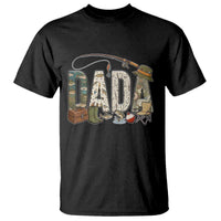 Best Fishing Dada Retro Vintage Outdoorsman T Shirt Bass Angler Dad Fisherman Fathers Day Gift for Men