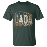 Best Fishing Dada Retro Vintage Outdoorsman T Shirt Bass Angler Dad Fisherman Fathers Day Gift for Men