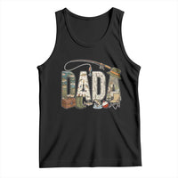 Best Fishing Dada Retro Vintage Outdoorsman Tank Top Bass Angler Dad Fisherman Fathers Day Gift for Men