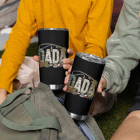 Best Fishing Dada Retro Vintage Outdoorsman Tumbler Cup Bass Angler Dad Fisherman Fathers Day Gift for Men