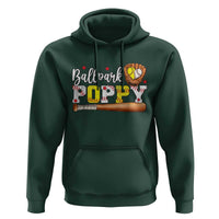 Ballpark Poppy Baseball and Softball Grandpa Hoodie Sports Grandfather Game Day Birthday Gifts