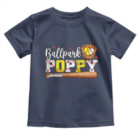 Ballpark Poppy Baseball and Softball Grandpa Toddler T Shirt Sports Grandfather Game Day Birthday Gifts