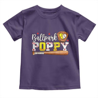 Ballpark Poppy Baseball and Softball Grandpa Toddler T Shirt Sports Grandfather Game Day Birthday Gifts