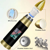 Veteran PTSD Bullet Tumbler Not All Pain Is Physical Not All Wounds Are Visible Teal American Flag