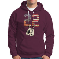 Veteran PTSD Hoodie 22 Every Day American Flag Dog Tags Suicide Awareness - Wonder Print Shop