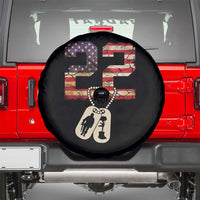 Veteran PTSD Spare Tire Cover 22 Every Day American Flag Dog Tags Suicide Awareness