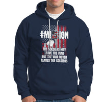 Veteran PTSD Hoodie Mission Save 22 Every Day American Flag Suicide Awareness - Wonder Print Shop
