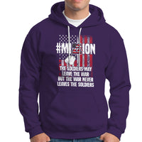 Veteran PTSD Hoodie Mission Save 22 Every Day American Flag Suicide Awareness - Wonder Print Shop