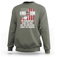Veteran PTSD Sweatshirt Mission Save 22 Every Day American Flag Suicide Awareness - Wonder Print Shop