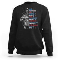 Veteran PTSD Sweatshirt Not All Wounds Are Visible Not All Those Who Wander Are Lost American Flag Soldier - Wonder Print Shop