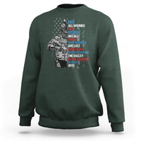 Veteran PTSD Sweatshirt Not All Wounds Are Visible Not All Those Who Wander Are Lost American Flag Soldier - Wonder Print Shop