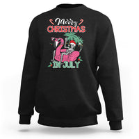 Skeleton Santa Sweatshirt Merry Christmas in July Summer Xmas Flamingo Float - Wonder Print Shop